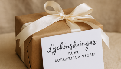 Hur väljer vi den perfekta gåvan till en borgerlig vigsel?